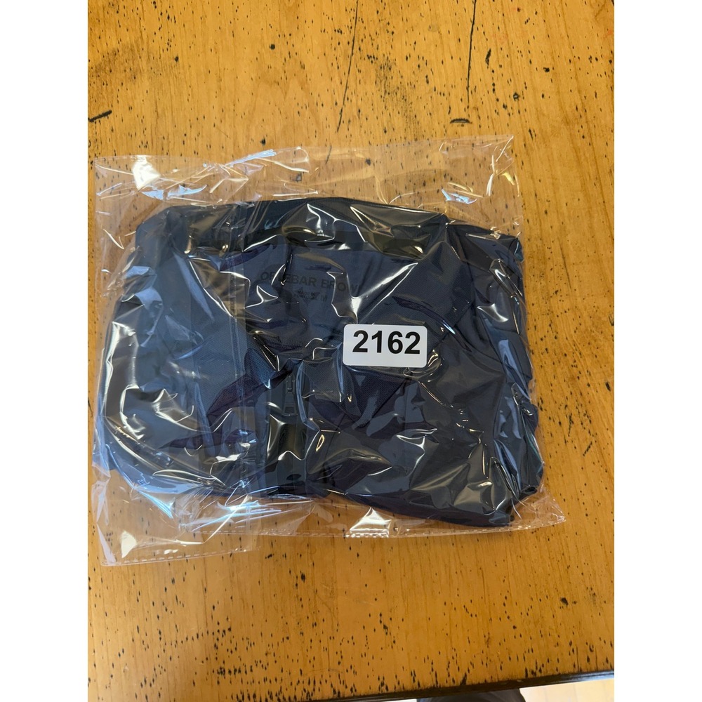 Orlebar Brown Sebastian Size M Blue Merino Wool Blend Quarter Zip Pullover Shirt - Picture 6 of 6